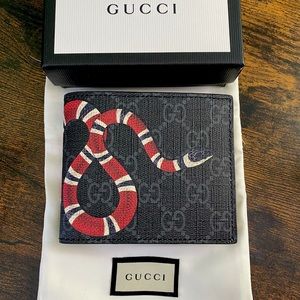 Kingsnake print GG Supreme wallet